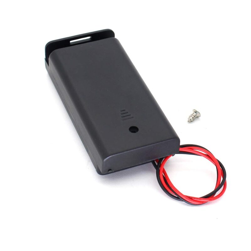 2x1.5V AA Battery holder with cover
