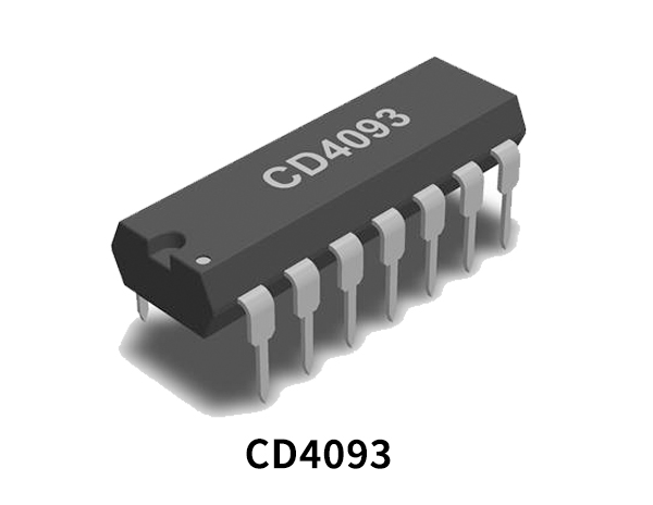 CD4093 Quad 2-Input NAND Schmitt Trigger IC